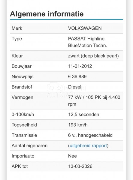 Volkswagen Passat B7 1.6tdi HIGHLINE