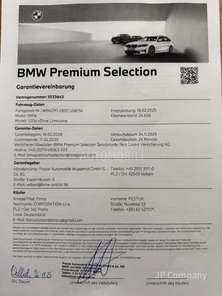 BMW 520 D xDrive M SPORT PRO