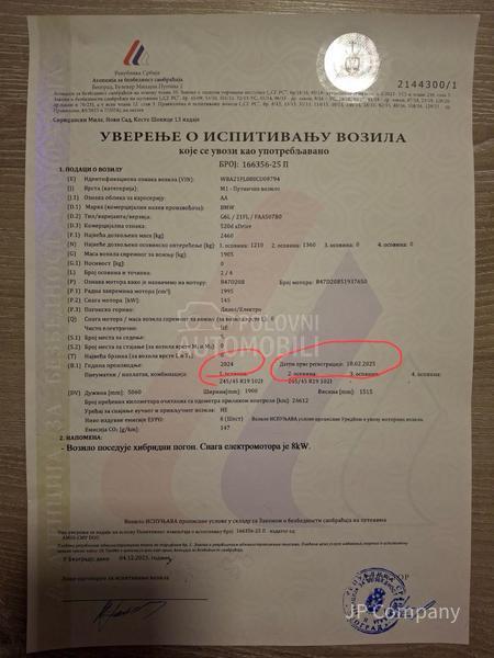 BMW 520 D xDrive M SPORT PRO