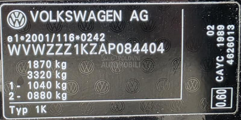 Volkswagen Golf 6 NERASPAKOVAN