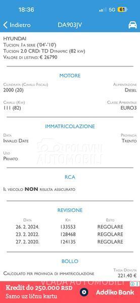 Hyundai Tucson 2.0CRDI MALO KILOMET