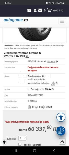 Aluminijumske felne bmw 16" 5 x 120