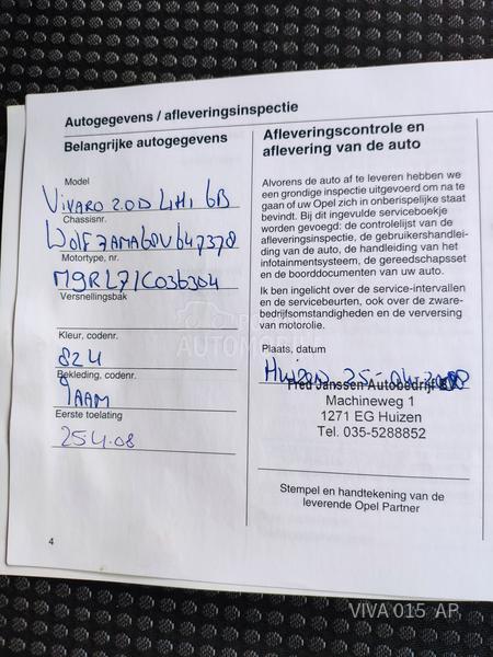 Opel Vivaro 2.0 CDTI 206000km