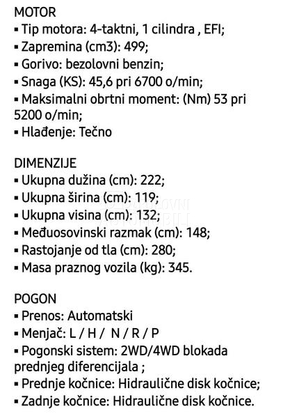 Loncin X Wolf 550 GRATIS KOFER