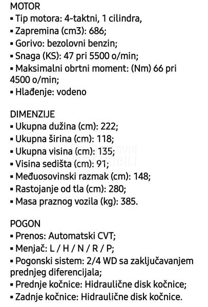 Loncin XWOLF 700 MUD