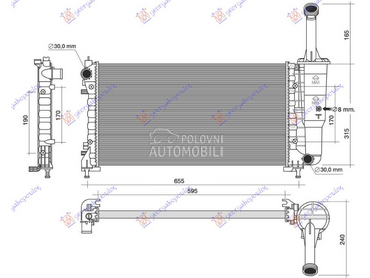 HLADNJAK MOTORA 1.4CC 16V (... za Lancia Ostalo od 2003. do 2011. god.