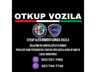 Otkup automobila za Alfa Romeo 147, 156, 159 ... od 1999. do 2015. god.