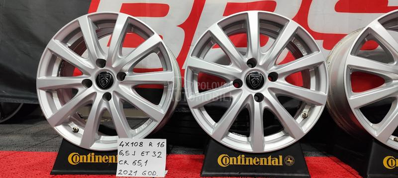 Aluminijumske felne  16" 4 x 108