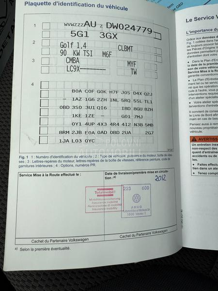 Volkswagen Golf 7 1.4 TSI vel serv CH