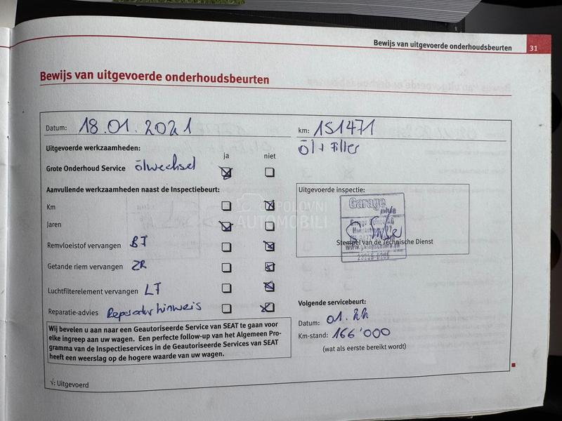 Seat Alhambra 2.0 TDI 7 sed 187000