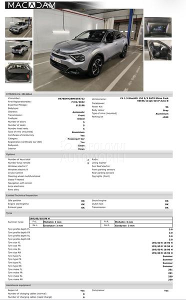 Citroen C4 SHINE PANO/360KAM