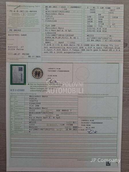 Mercedes Benz CLA 200 AMG PAN AMB 163hp