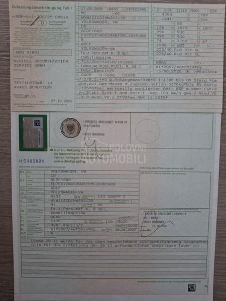 Volkswagen Golf 8 1.5 e TSI DSG LED