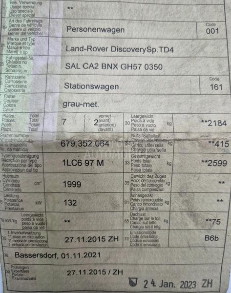 Land Rover Discovery Sport 2.0 TD4 HSE AT9