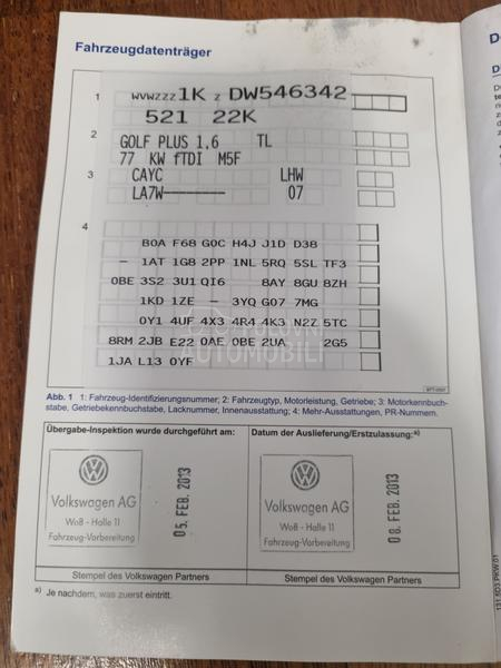 Volkswagen Golf Plus 1.6