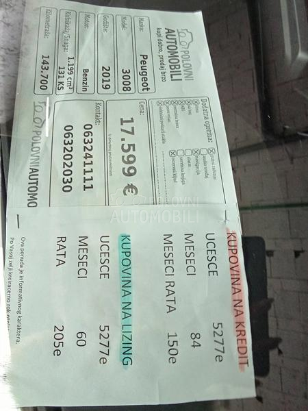 Peugeot 3008 GT PANO RAMA