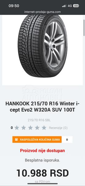Hankook 215/65 R16 Zimska