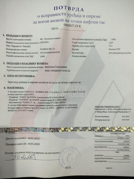 Zastava Florida In INL 1.6