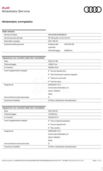 Audi Q3 2.0 TDI Quattro