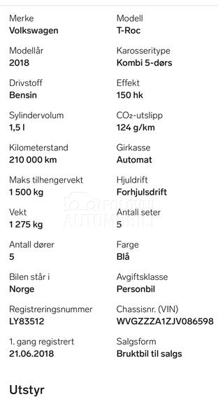 Volkswagen T-Roc 1.5 dsg pano virt