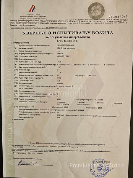 Mazda 6 2.0i REVOLUTION AT