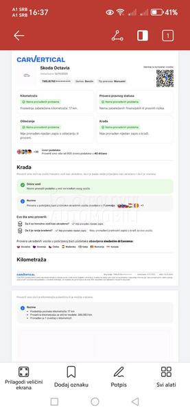 Škoda Octavia 1.2b fabrika