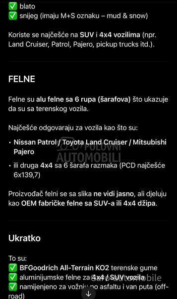 BFGoodrich 215/70 R16 Sve sezone