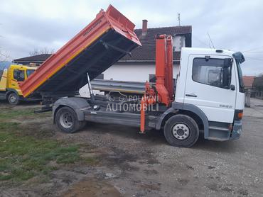 Mercedes Benz 1223 kiper kran