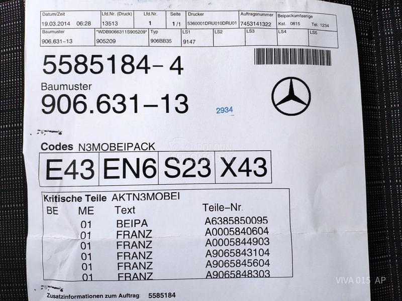 Mercedes Benz Sprinter 313 CDI KLIMA