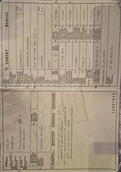 Chevrolet Orlando 2.0CRDI