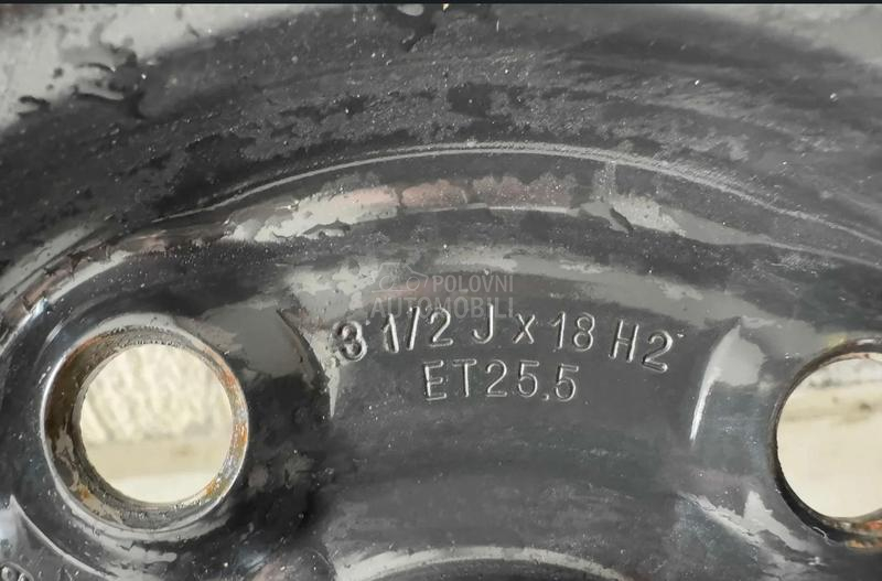 Rezerni tocak ćopavac 5x112 R18