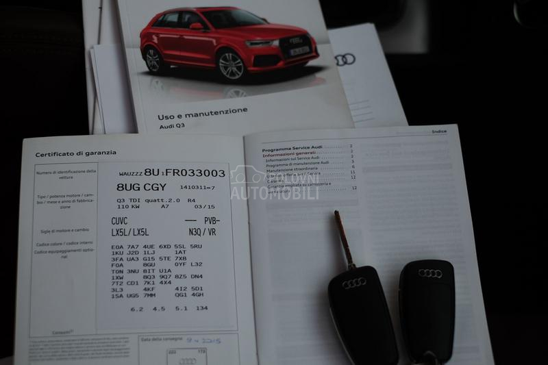 Audi Q3 2.0TDi QuattroS-Tron