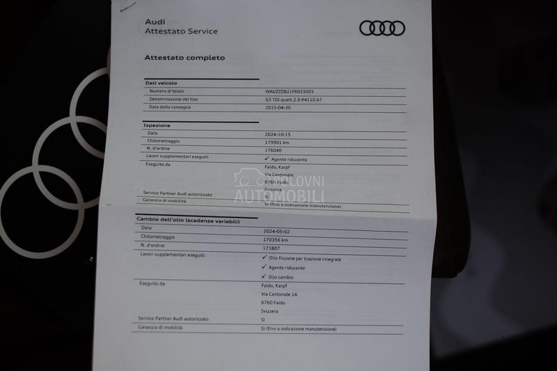 Audi Q3 2.0TDi QuattroS-Tron