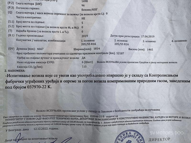 Škoda Octavia 1.5TSI G-TEC