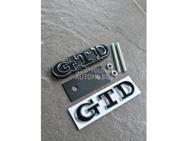GTD crno hrom oznaka NOVO za Volkswagen Ostalo