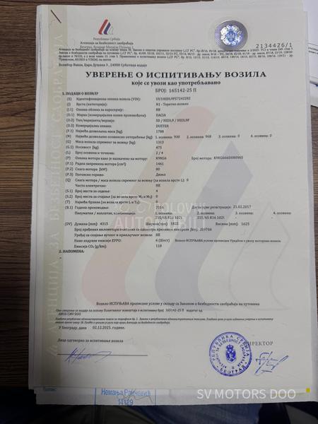 Dacia Duster 1.5DCI N1 VAN