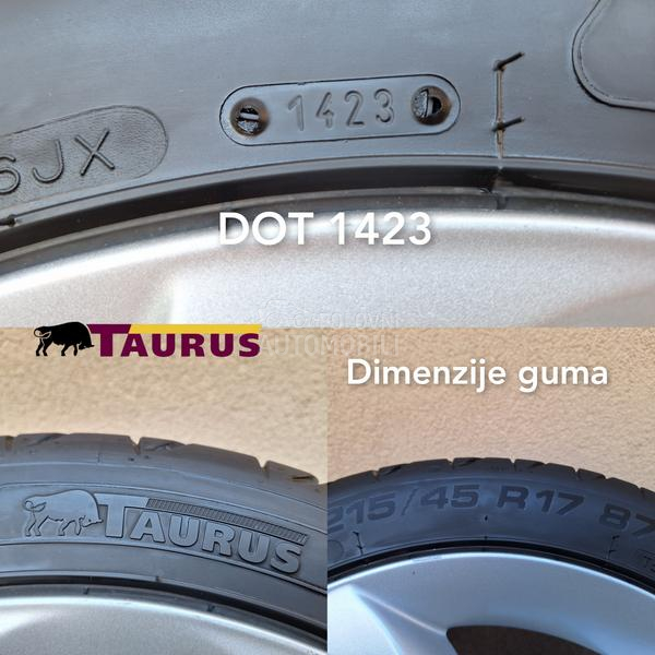 Aluminijumske felne TRISTAR NOVE GUME 17" 5 x 98