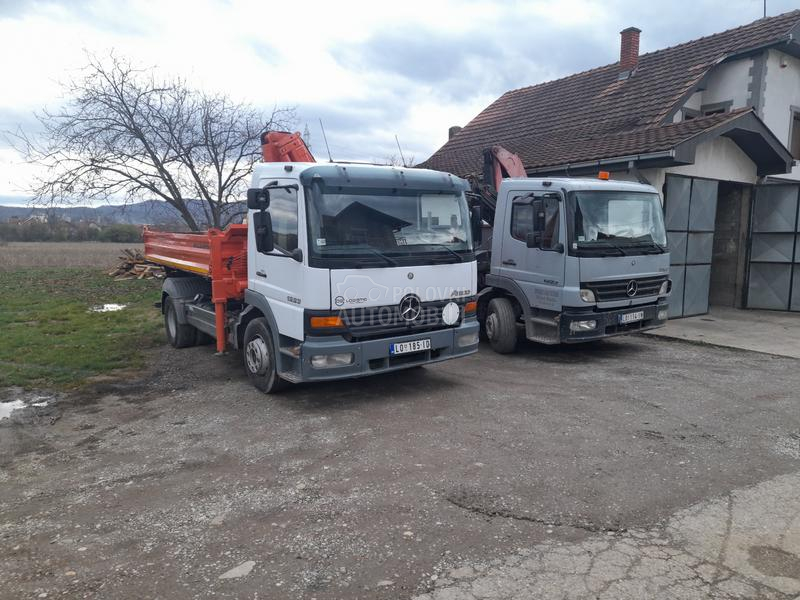 Mercedes Benz 1223 kiper kran