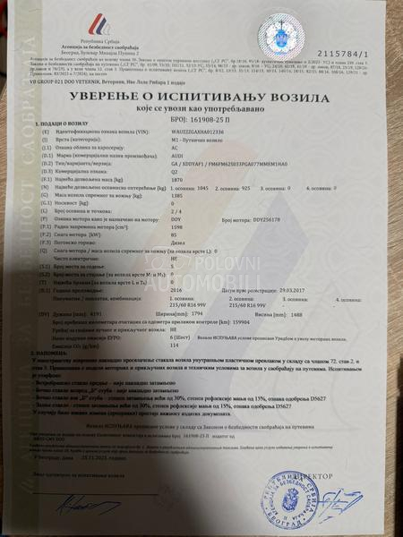 Audi Q2 1.6TDI T000P