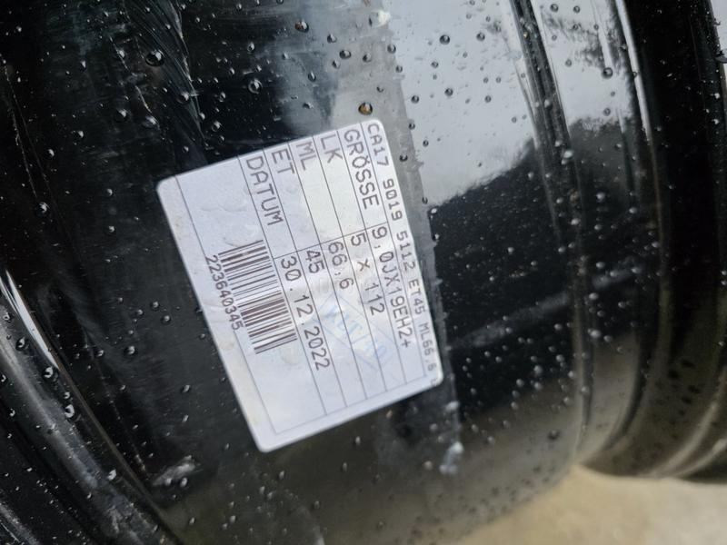 Aluminijumske felne Audi 19" 5 x 112