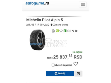 Michelin 215/65 R17 Zimska
