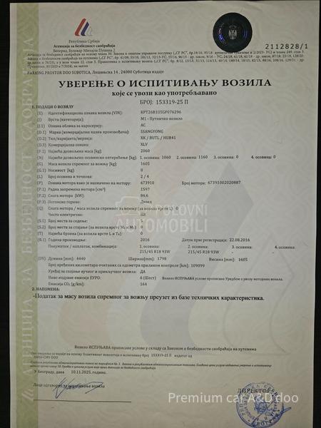 SsangYong XLV 1.6XDI PREMIUM