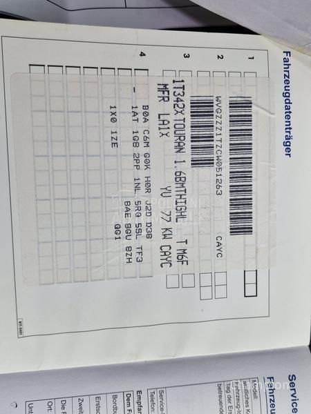 Volkswagen Touran HIGLINE