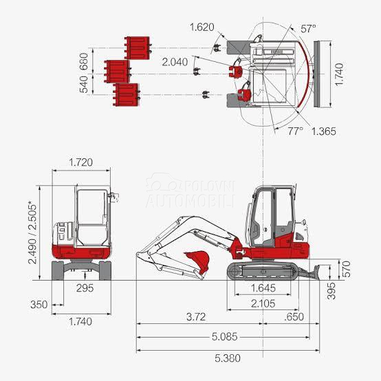 Takeuchi TB240  TOP STANJE