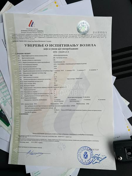 Volkswagen Golf 7 1.6 TDI AllStar N.OV