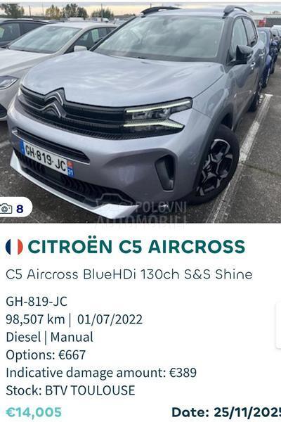 Citroen C5 Aircross 1.5 hdi New Model