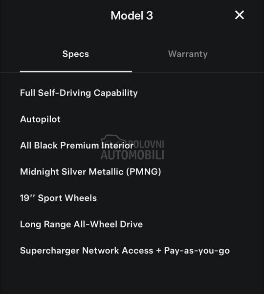 Tesla Model 3 Long range