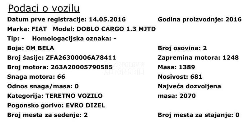 Fiat Doblo CARGO 1.3 MJTD