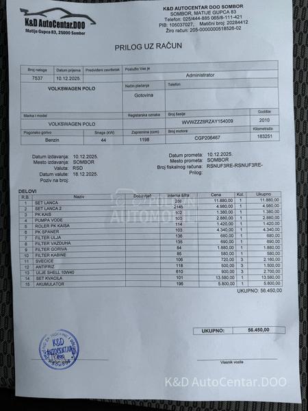 Volkswagen Polo 1.2 V.S.e.r.v.i.s.