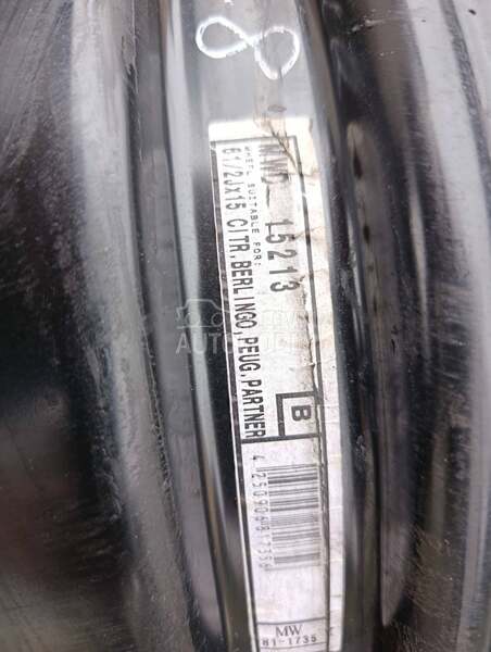 Čelične felne CITROEN ORIGINAL 15" 